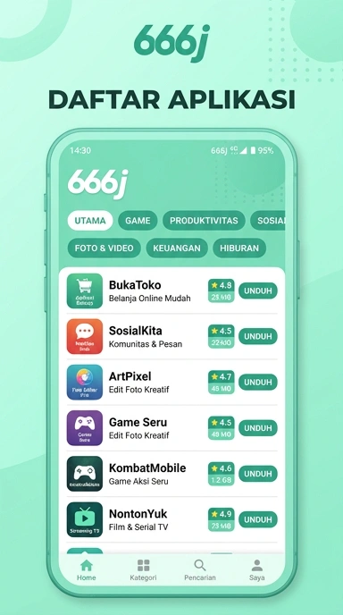 Aplikasi Populer & Kanal Uji 666j — Unduh Sekarang!