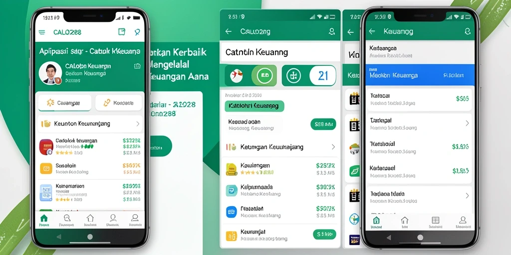 Antarmuka pengguna yang sederhana dan fungsional di CALO288.