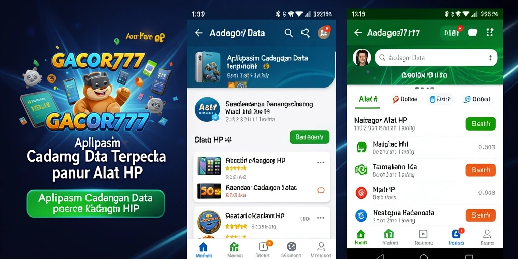 Tampilan antarmuka GACOR777 yang modern dan fungsional.
