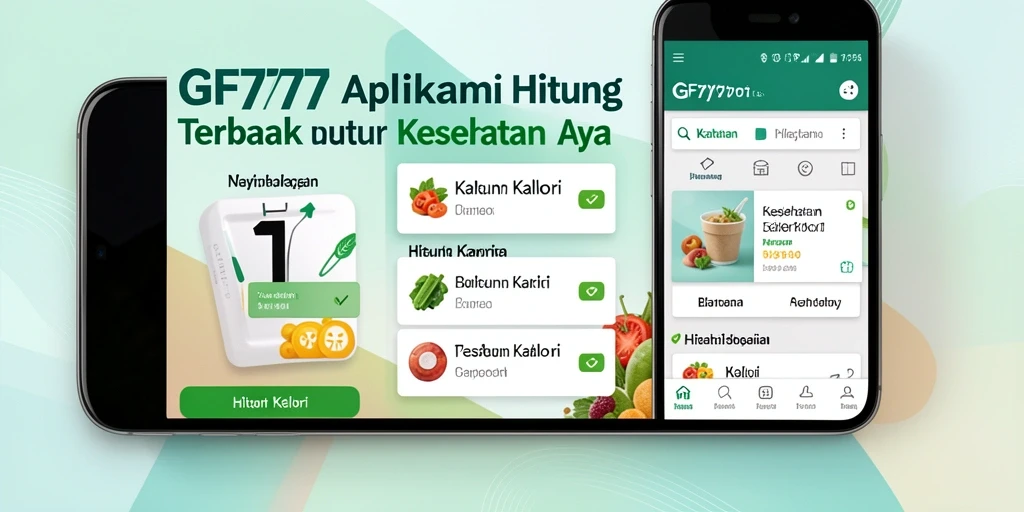 Tampilan utama GF777 yang sederhana dan intuitif untuk menghitung kalori.