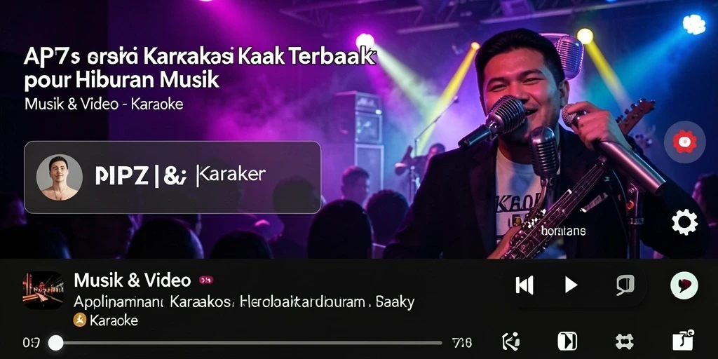 Antarmuka pengguna PP7 dengan berbagai fungsi Karaoke yang menarik.
