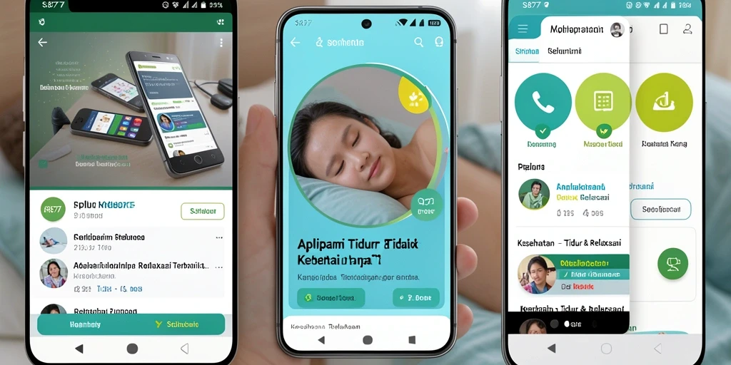 Antarmuka SR877 menampilkan berbagai pilihan suara relaksasi yang menenangkan.