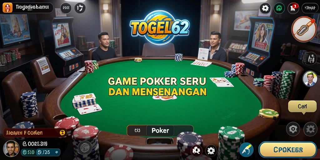 Antarmuka utama TOGEL62 yang menarik dan intuitif.