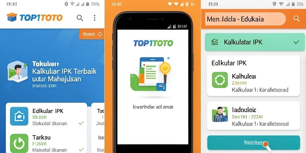 Antarmuka sederhana dan fungsional dari TOP1TOTO untuk kalkulasi IPK.